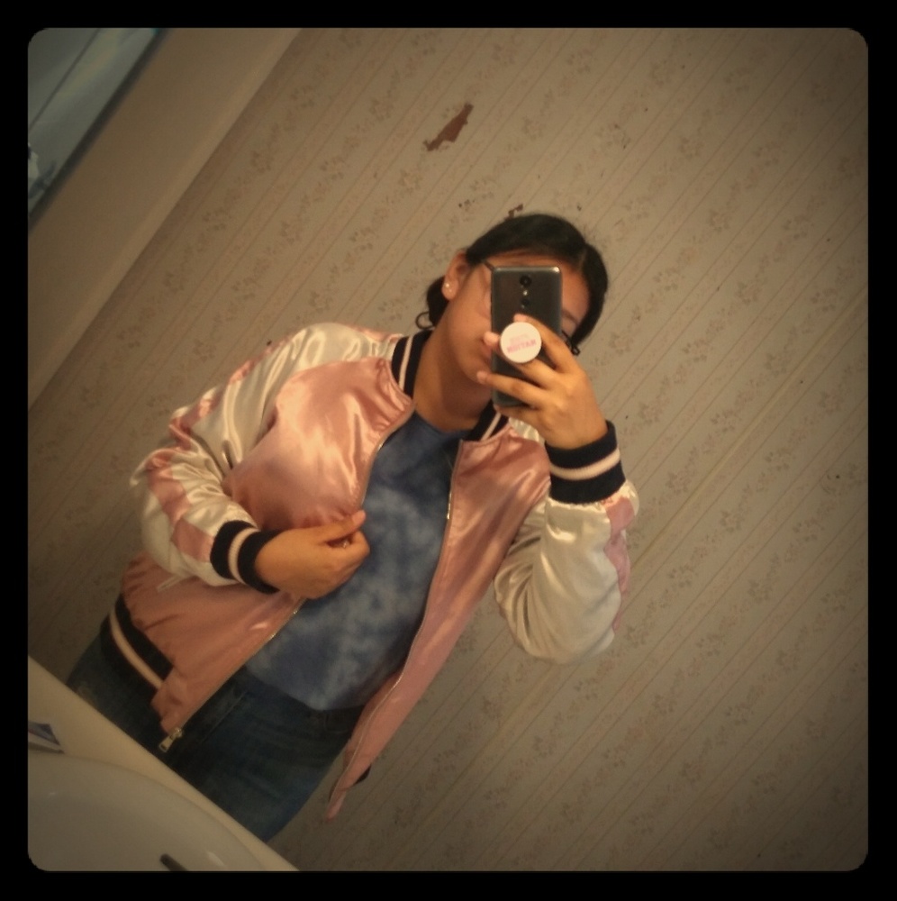 Pink pastel Bomber jacket